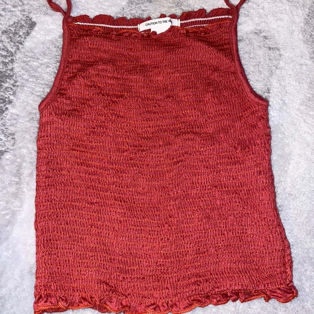 3/$40 Red crop top